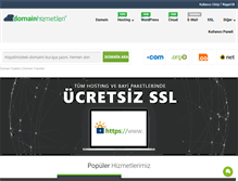 Tablet Screenshot of domainhizmetleri.com
